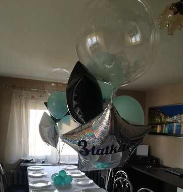 Balony z helem na trzecie urodziny dziecka