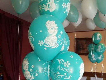 Balony z helem na urodziny dziecka w stylu Frozen