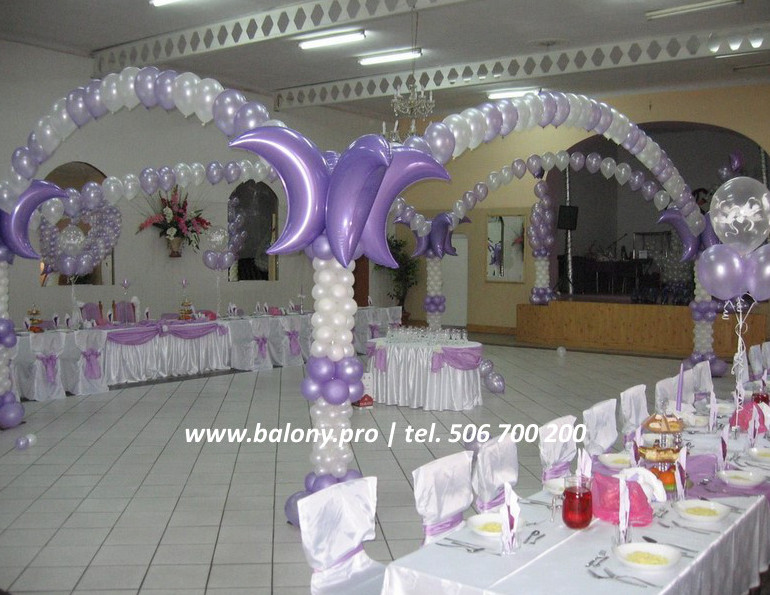 Dekoracja z balonów na wesele